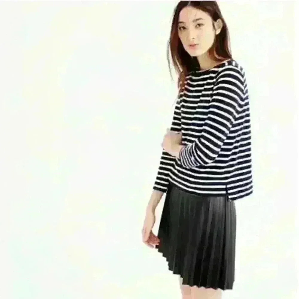 J. Crew Boatneck Stripped long sleeve - Picture 1 of 6